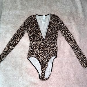Long Sleeve Cheetah Print Bodysuit